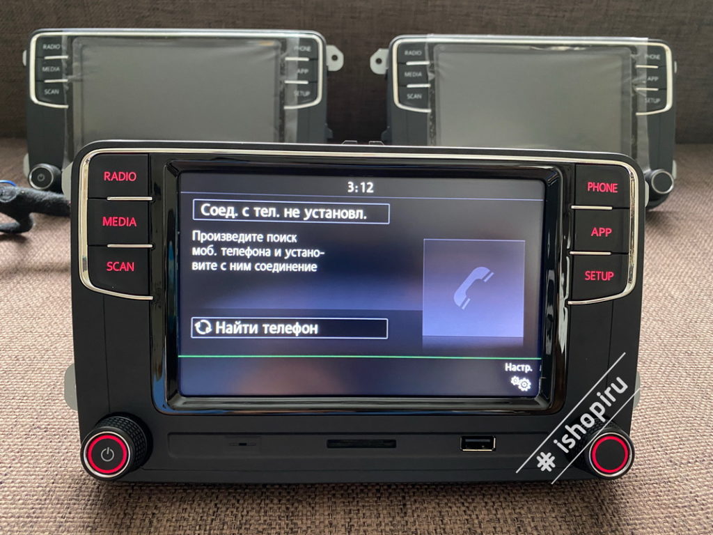 Штатная магнитола Volkswagen R370 CarPlay AndroidAuto MirrorLink — Аудиосистемы и компоненты Volkswagen Skoda Seat Audi