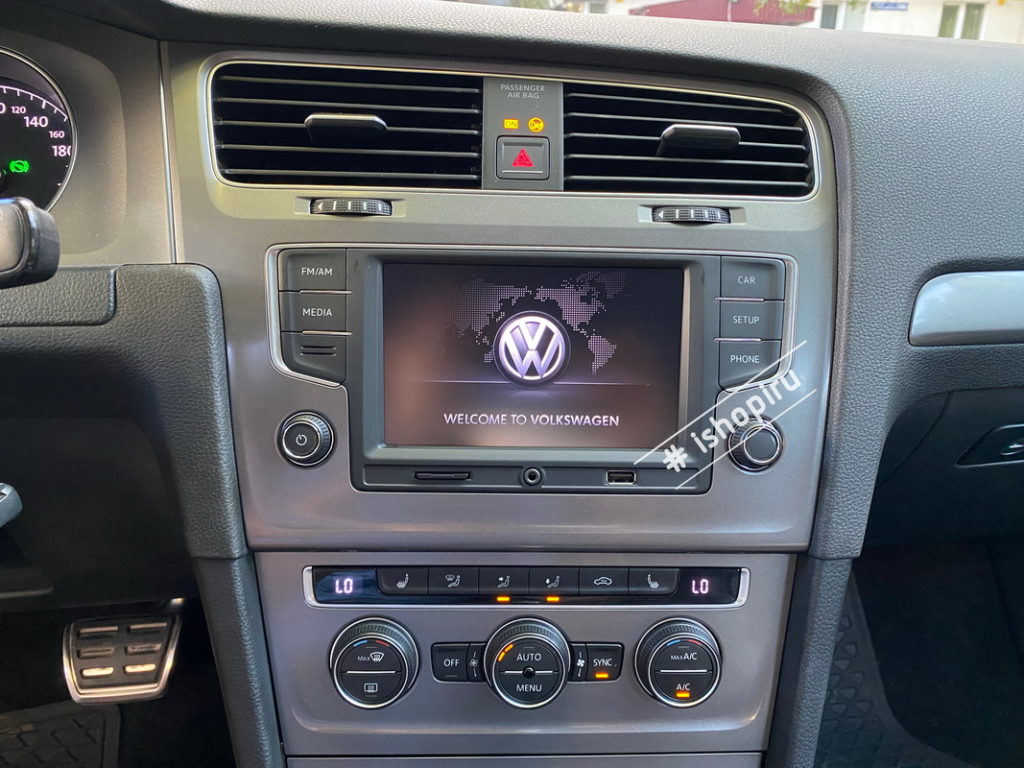 Установка оригинальной штатной магнитолы с CarPlay AndroidAuto на  Volkswagen Golf 7 — Аудиосистемы и компоненты Volkswagen Skoda Seat Audi