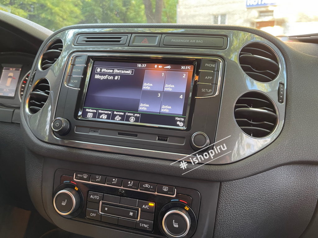 Замена Android магнитолы Volkswagen Tiguan на новую штатную магнитолу  Volkswagen R370 CarPlay AndroidAuto MirrorLink — Аудиосистемы и компоненты  Volkswagen Skoda Seat Audi