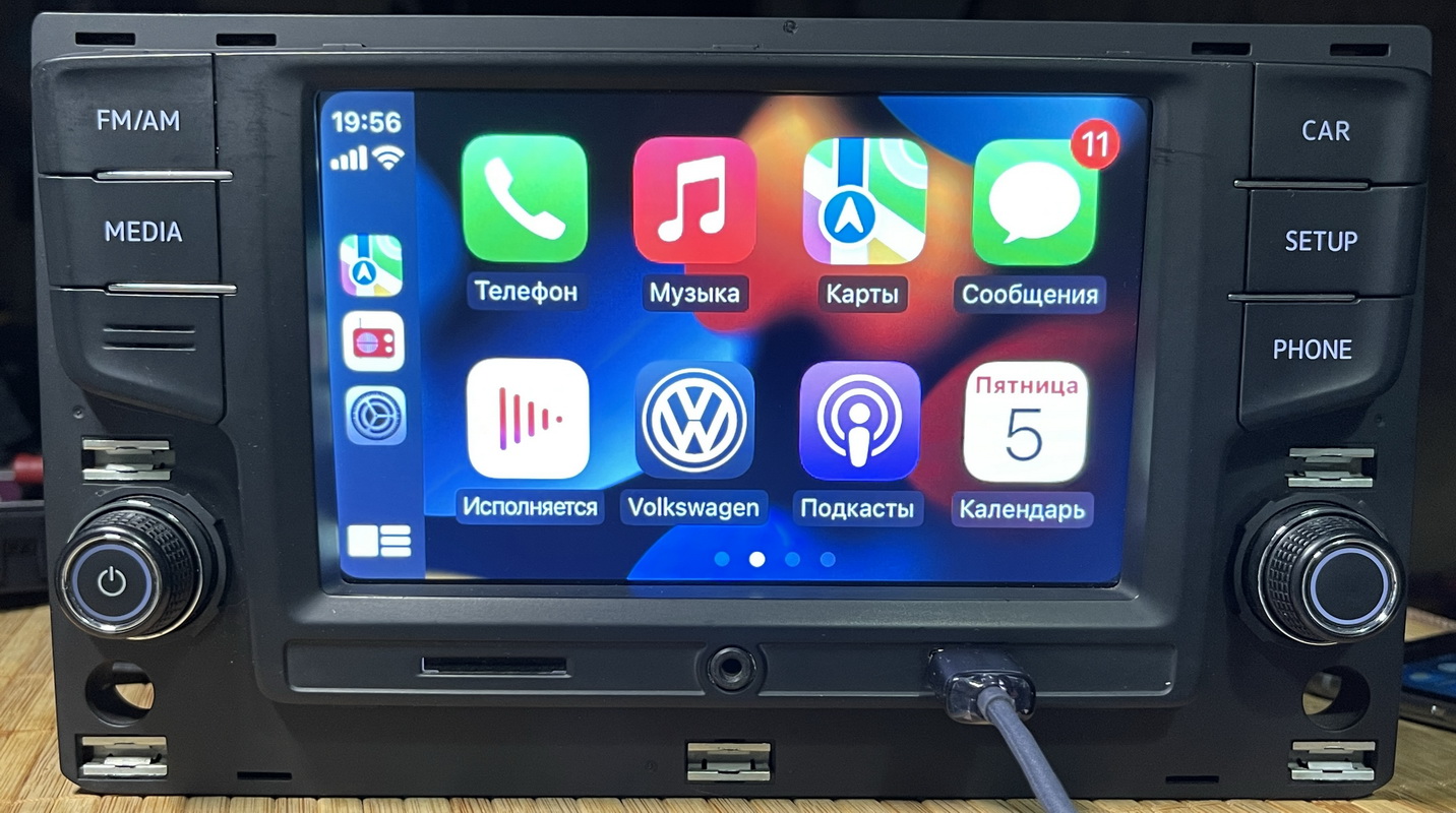 Оригинальная штатная магнитола с CarPlay AndroidAuto для Volkswagen Golf 7  — Аудиосистемы и компоненты Volkswagen Skoda Seat Audi