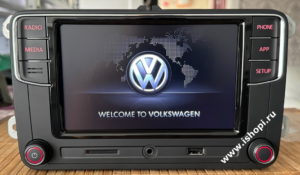 Оригинальная штатная магнитола Volkswagen R340 CarPlay AndroidAuto MirrorLink